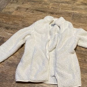 Women’s White Fluffy Jacket